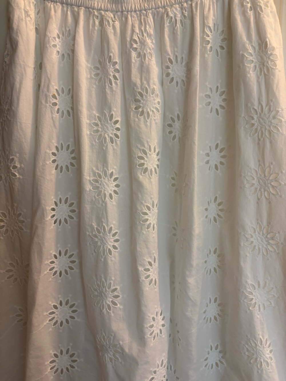 JCrew Factory Cotton Eyelet MIDI Skirt, size Small - Picture 6 of 9